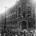 Das schwer beschädigte Gebäude des Verlags Rudolf Mosse, 1919. © Ullstein Bild, Berlin, 2007-09-17