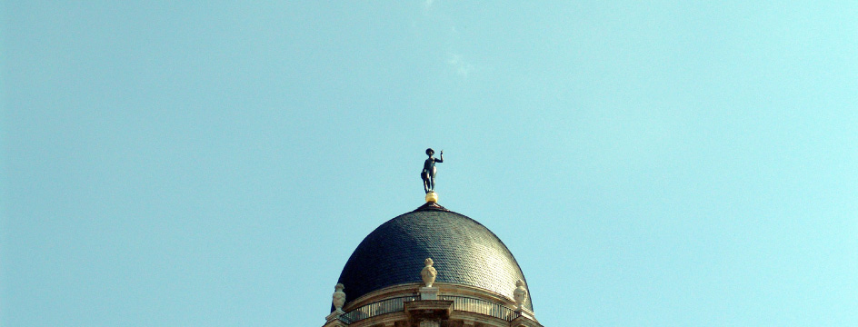Fortuna-Figur auf der Kuppel des Berliner Stadthauses, Foto © Marion Haufe, Senatsverwaltung für Inneres und Sport